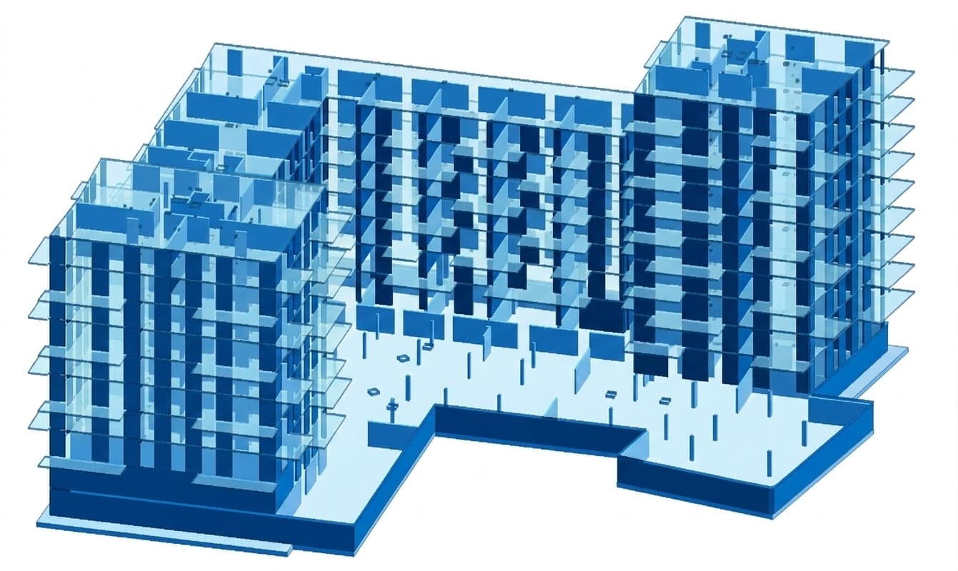 vue 3d batiment